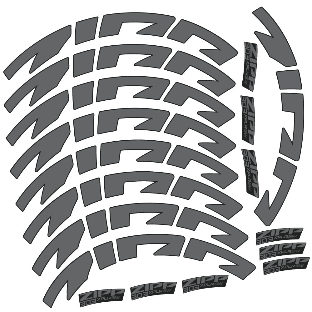 Stickers Zipp 303 XPLR SW compatibles Autocollants roues Route