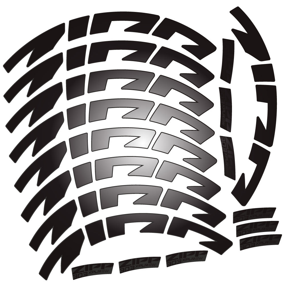 Stickers Zipp 303 XPLR SW compatibles Autocollants roues Route