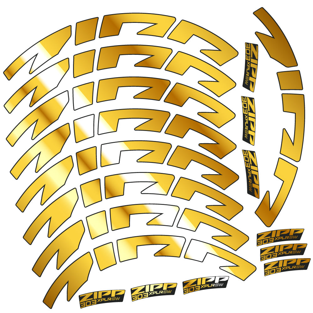 Stickers Zipp 303 XPLR SW compatibles Autocollants roues Route