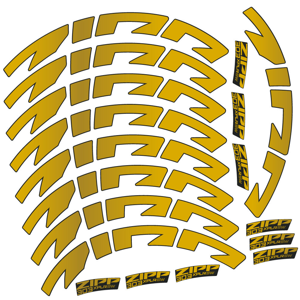 Stickers Zipp 303 XPLR SW compatibles Autocollants roues Route