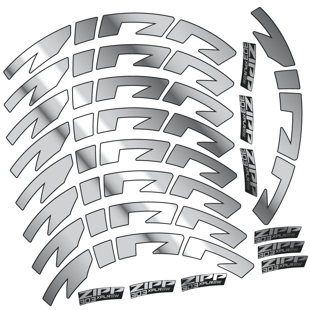 Stickers Zipp 303 XPLR SW compatibles - Autocollants roue vélo route