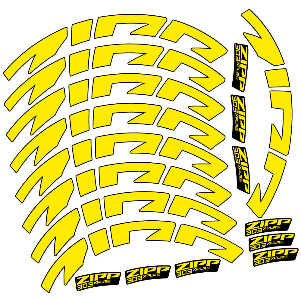 Stickers Zipp 303 XPLR S compatibles - Autocollants roue vélo route