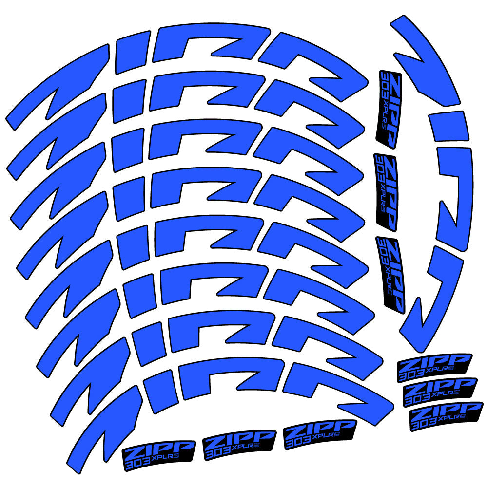 Stickers Zipp 303 XPLR S compatibles - Autocollants roue vélo route