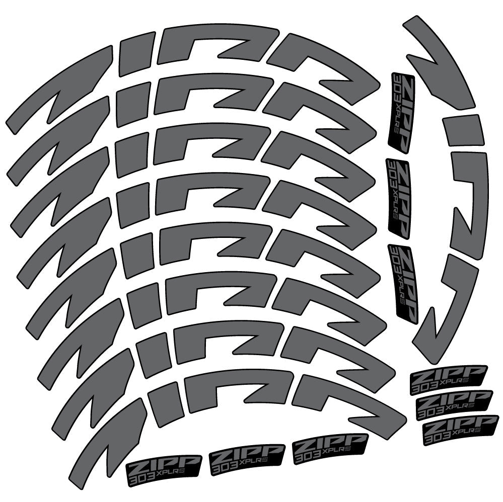 Stickers Zipp 303 XPLR S compatibles - Autocollants roue vélo route