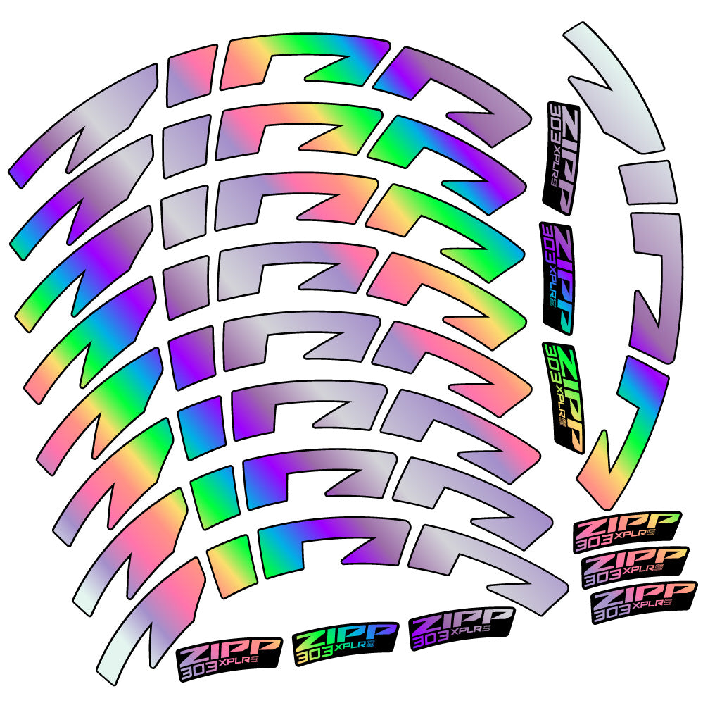 Stickers Zipp 303 XPLR S compatibles Autocollants roues Route