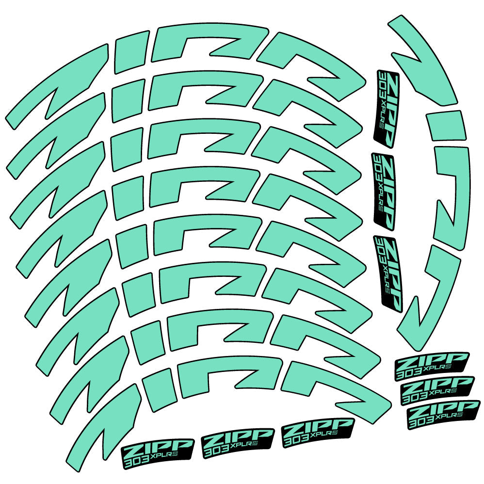 Stickers Zipp 303 XPLR S compatibles Autocollants roues Route