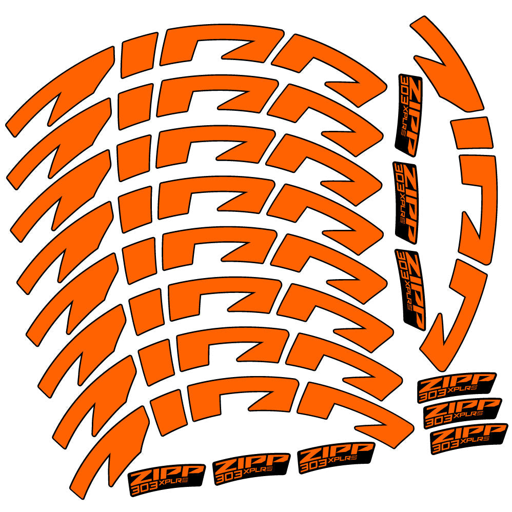 Stickers Zipp 303 XPLR S compatibles Autocollants roues Route