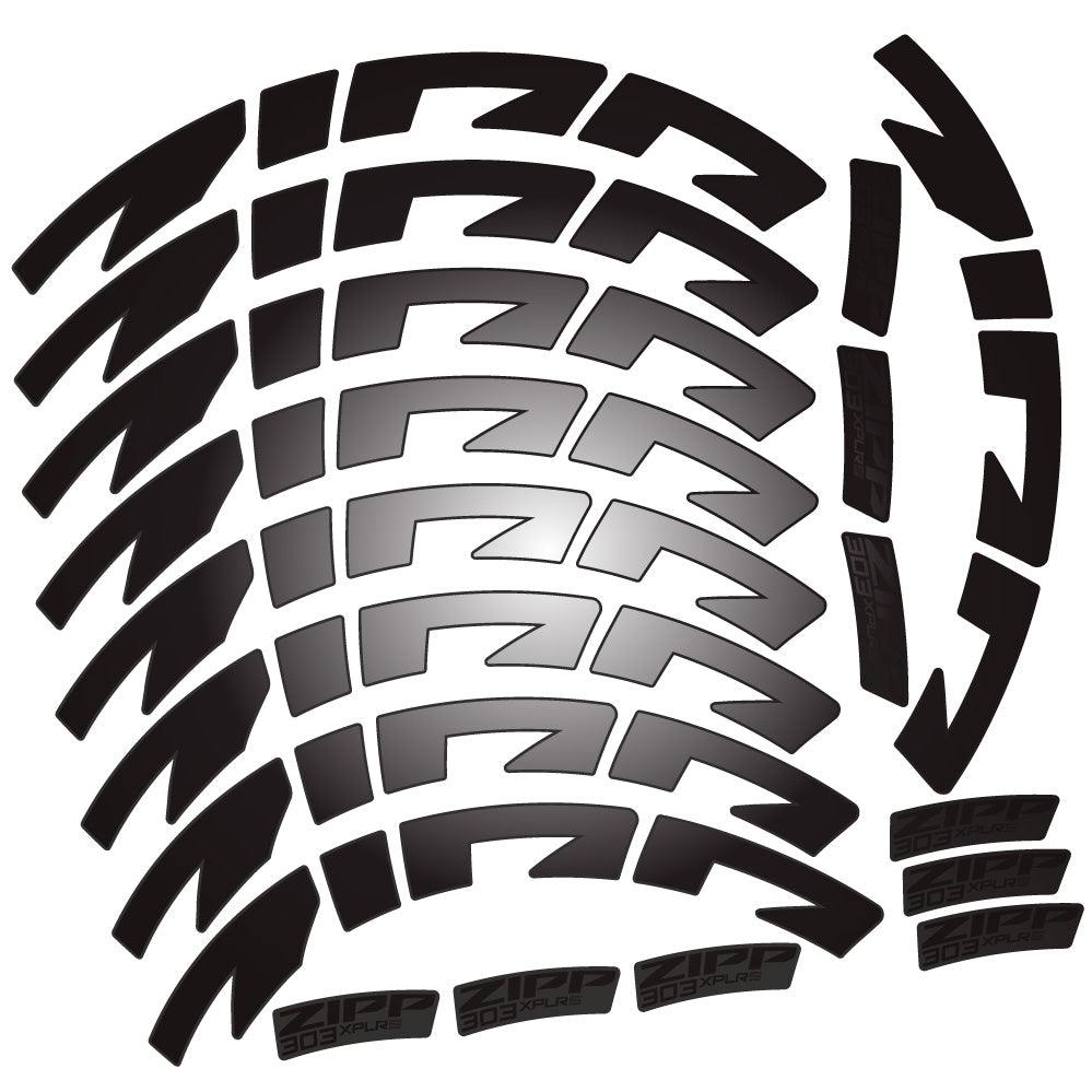 Stickers Zipp 303 XPLR S compatibles Autocollants roues Route
