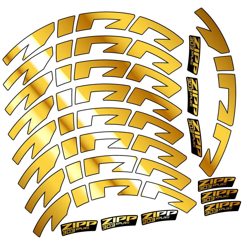 Stickers Zipp 303 XPLR S compatibles Autocollants roues Route