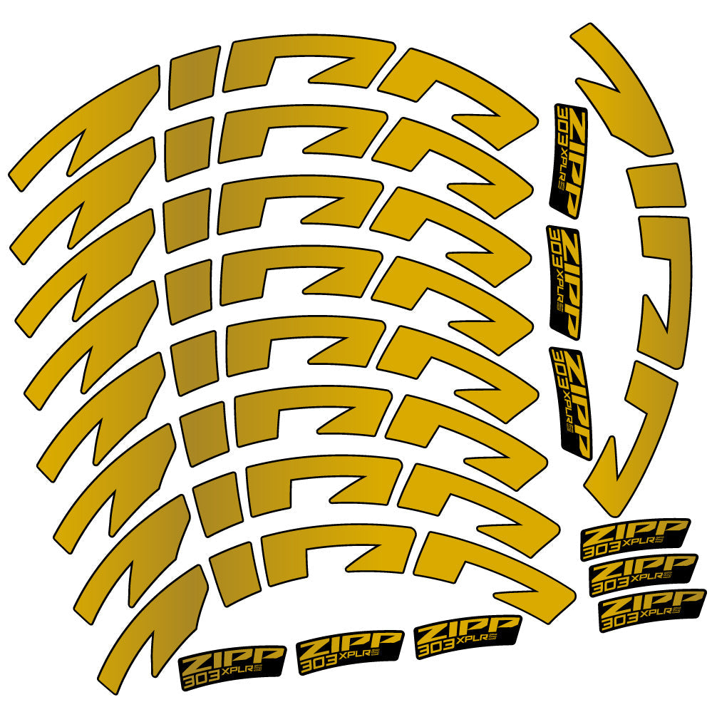 Stickers Zipp 303 XPLR S compatibles Autocollants roues Route
