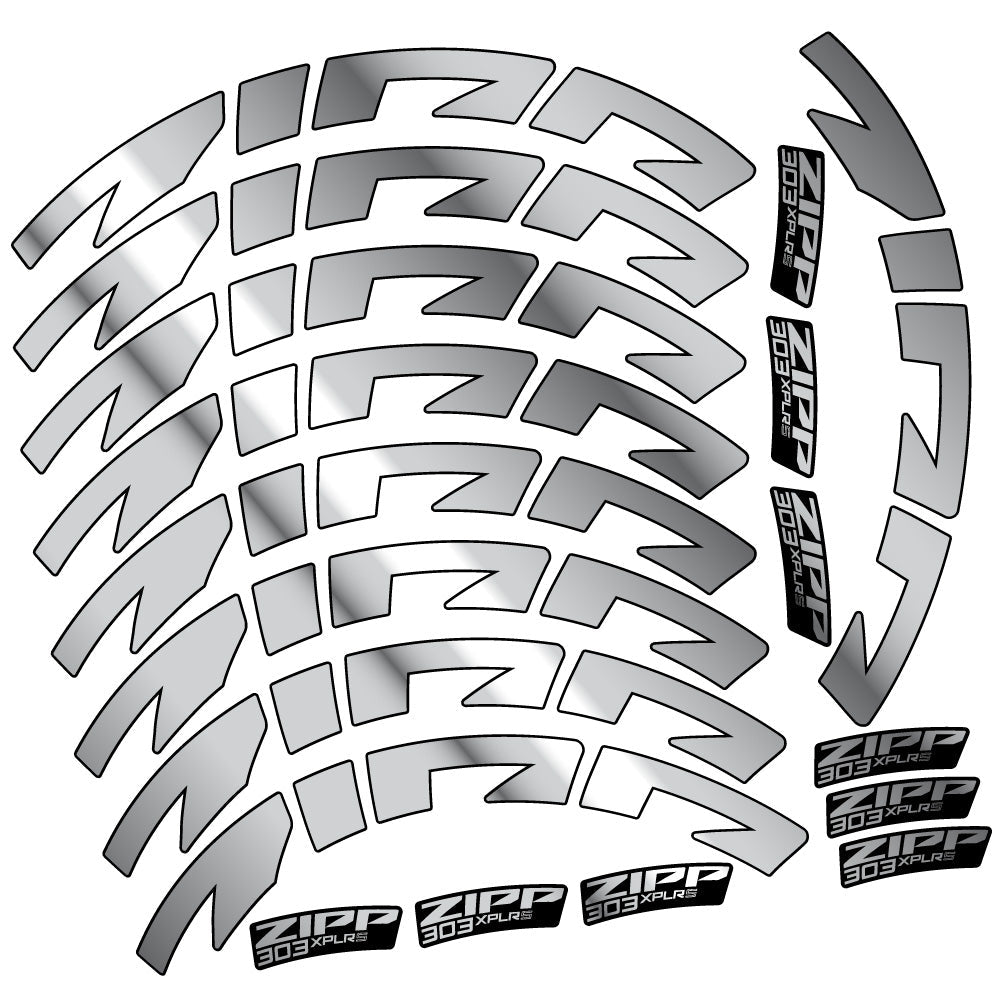 Stickers Zipp 303 XPLR S compatibles - Autocollants roue vélo route