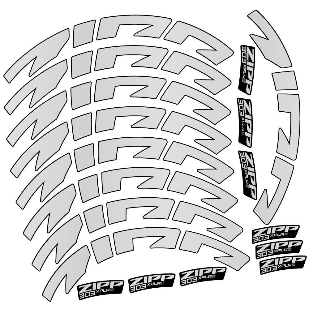Stickers Zipp 303 XPLR S compatibles Autocollants roues Route