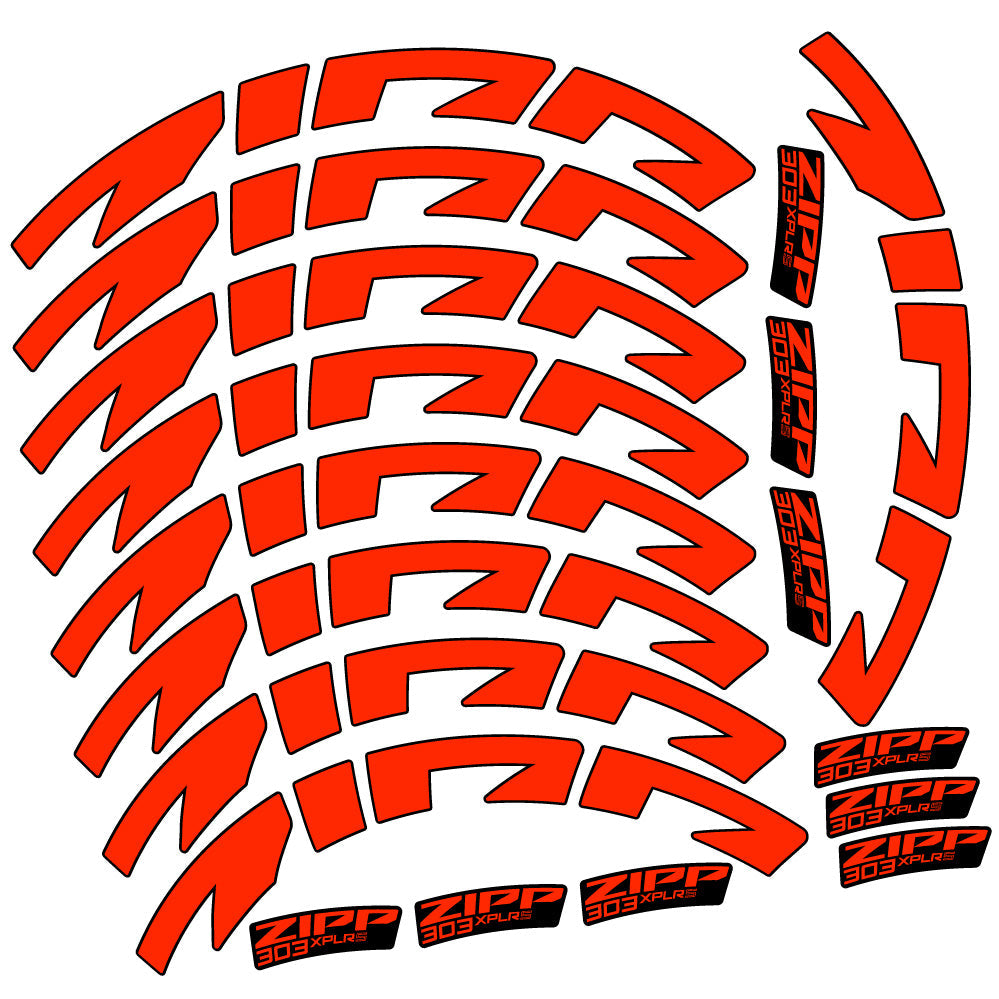 Stickers Zipp 303 XPLR S compatibles Autocollants roues Route