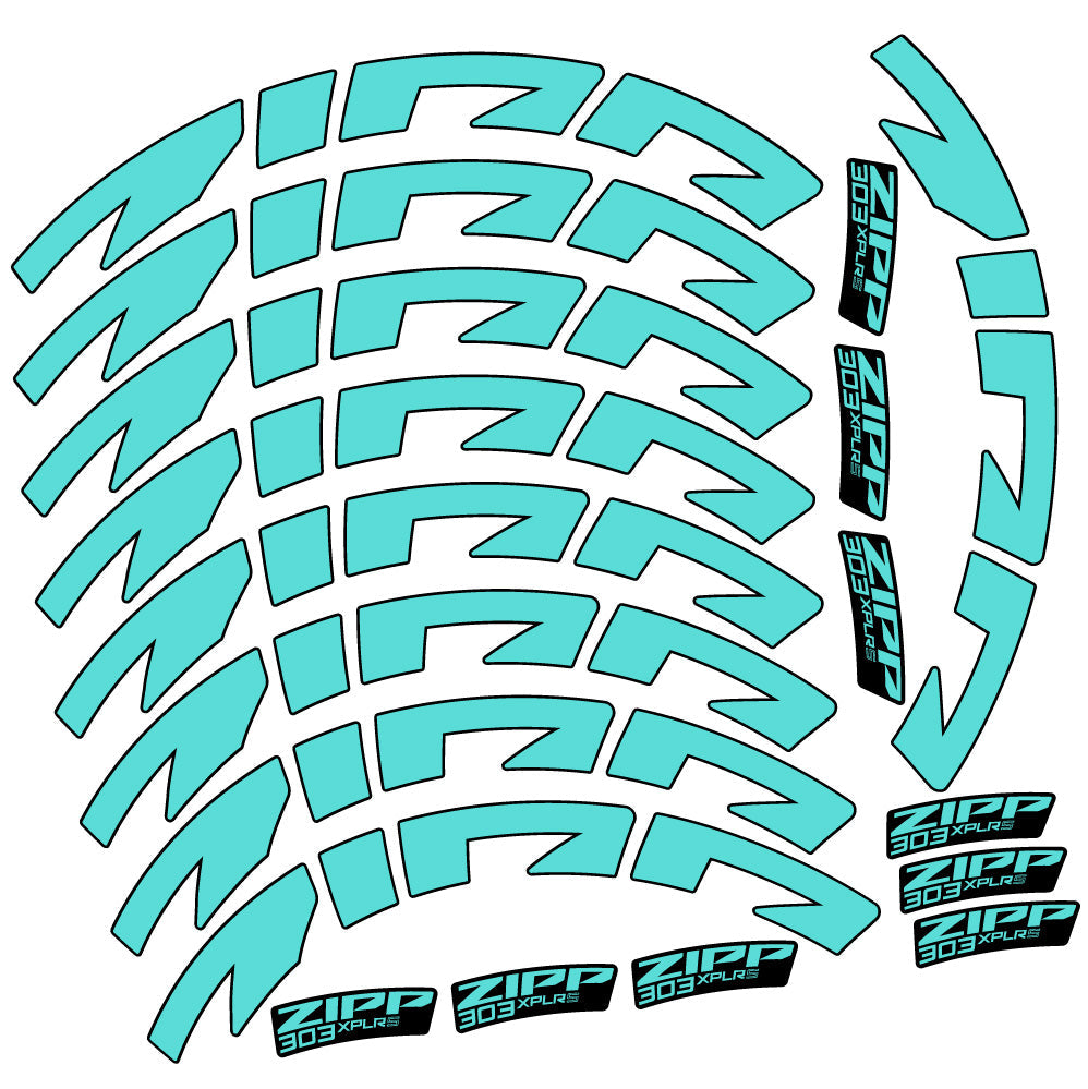 Stickers Zipp 303 XPLR S compatibles Autocollants roues Route