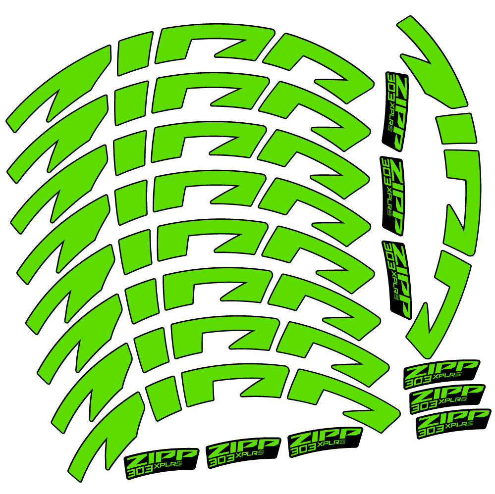 Stickers Zipp 303 XPLR S compatibles - Autocollants roue vélo route
