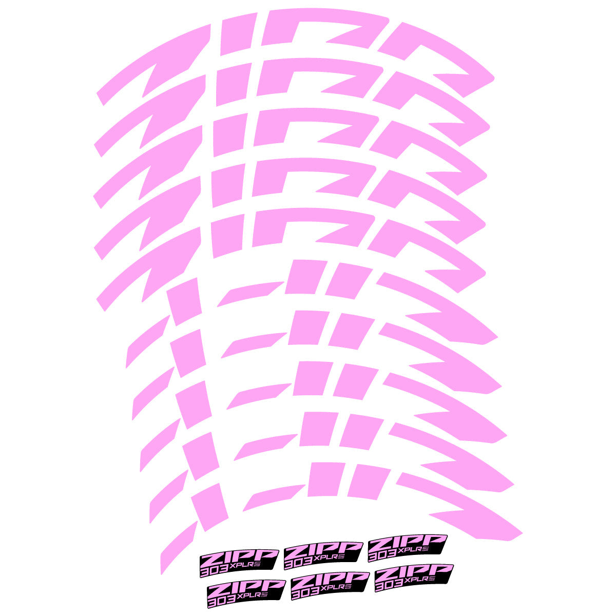 Light Lilac decal for Zipp 303 XPLR S road wheel 54mm – bike sticker vinyl