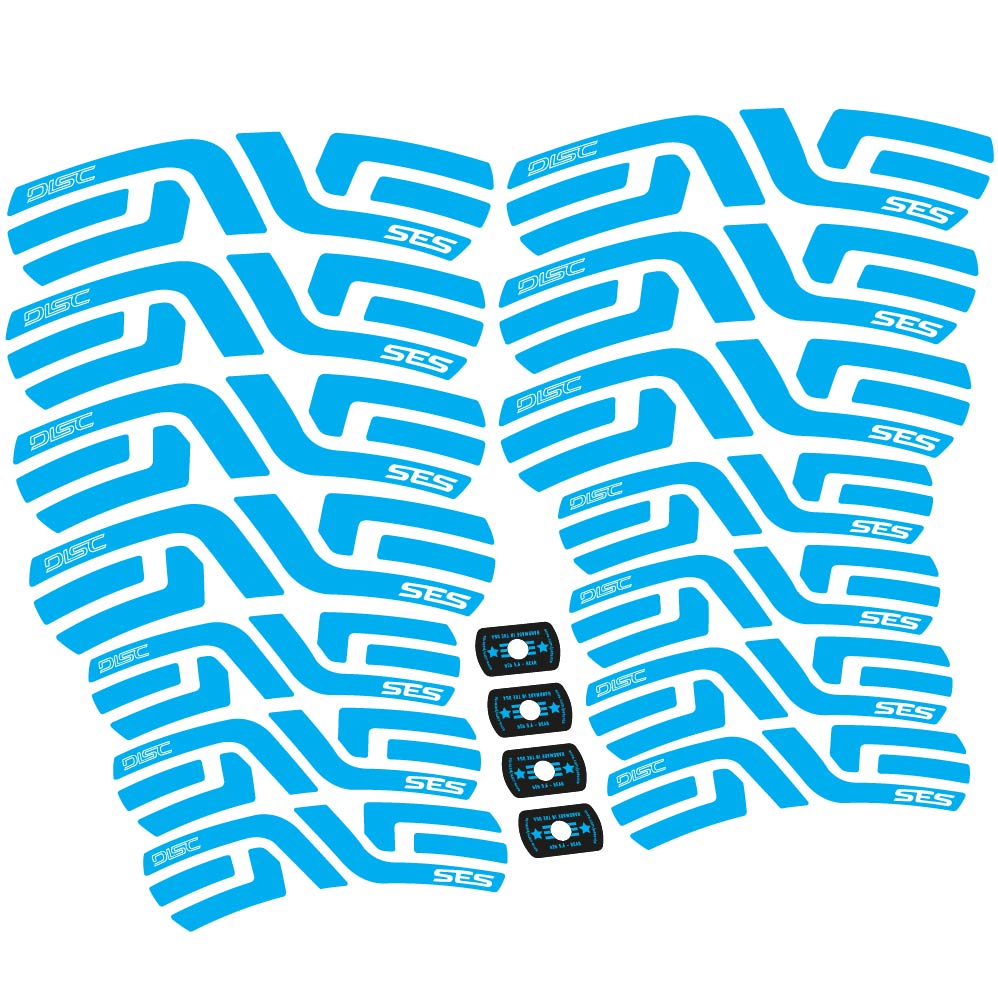 Stickers Enve SES, Route 55+65mm compatibles Autocollants roues Route