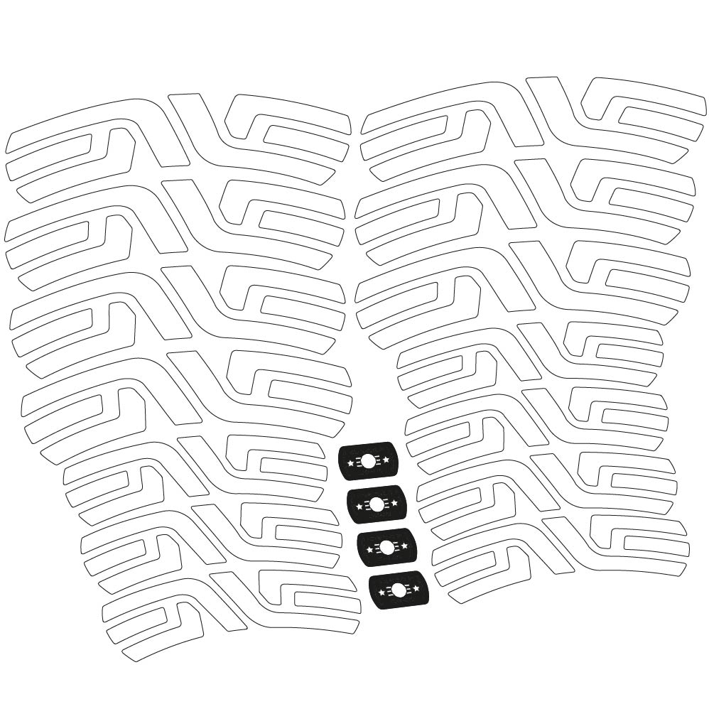 Stickers Enve SES, Route 55+65mm compatibles Autocollants roues Route