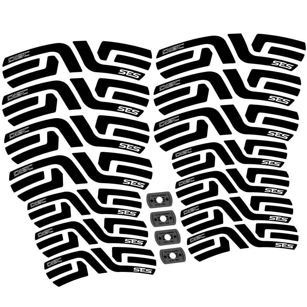 Stickers Enve SES, Route 55+65mm compatibles Autocollants roues Route