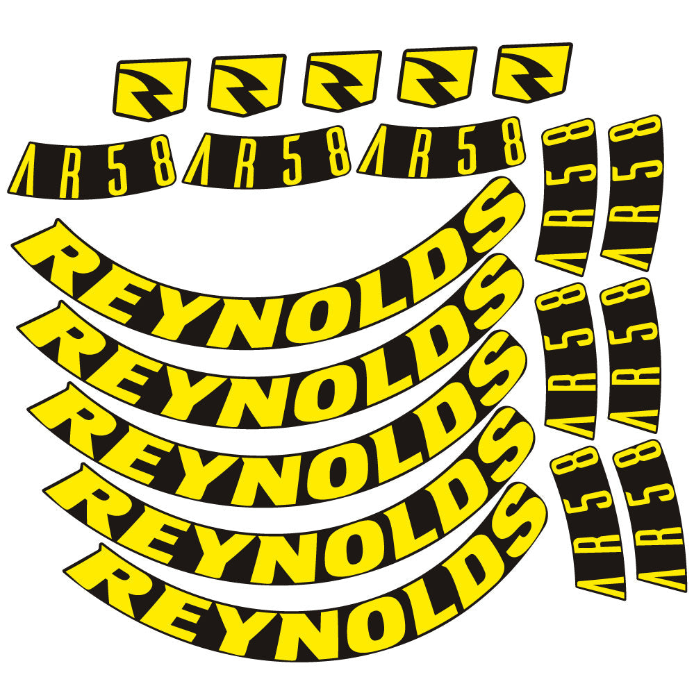 Stickers Reynolds AR58 DB Disc compatibles - Autocollants roue vélo route