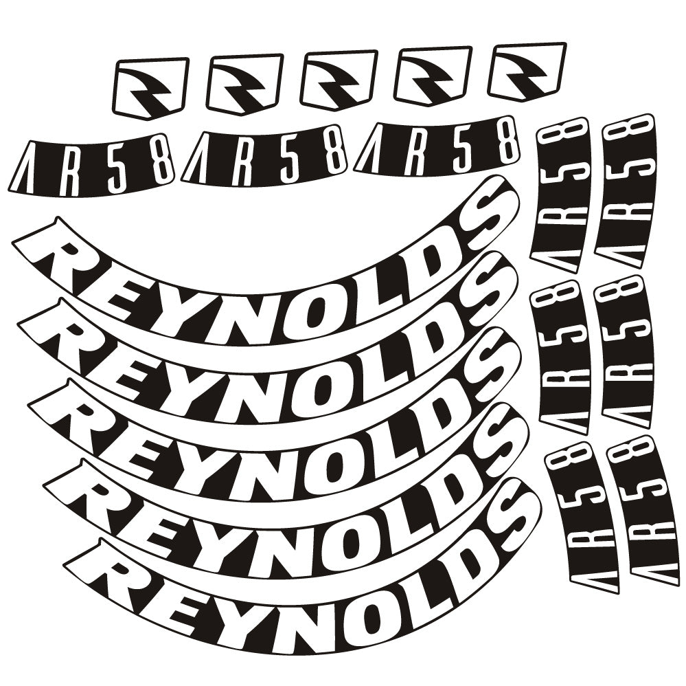 Stickers Reynolds AR58 DB Disc compatibles Autocollants roues Route