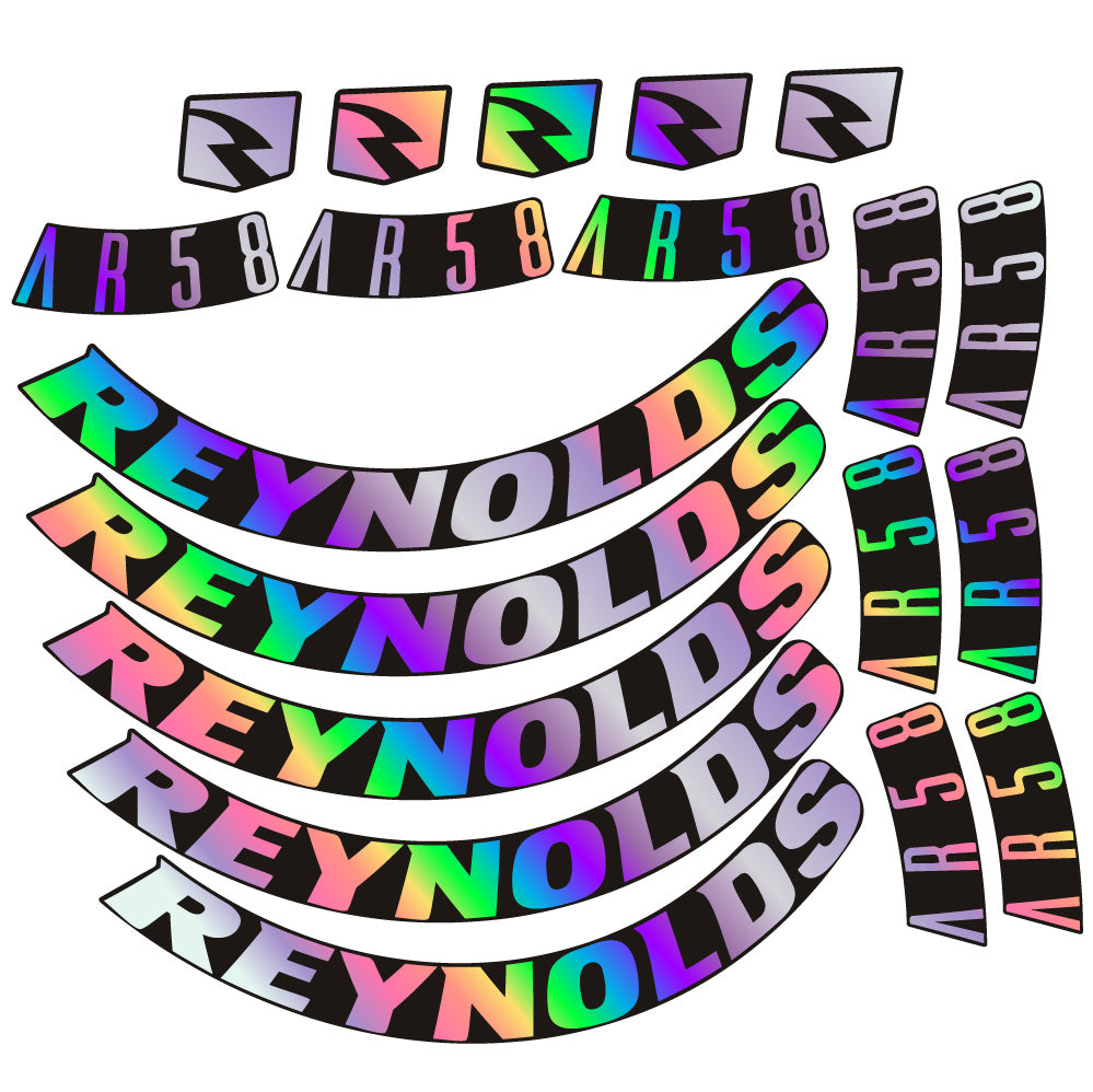 Stickers Reynolds AR58 DB Disc compatibles - Autocollants roue vélo route