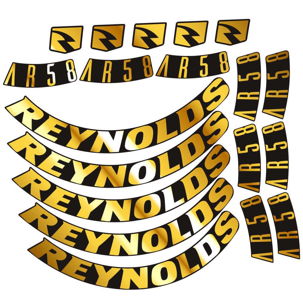 Stickers Reynolds AR58 DB Disc compatibles Autocollants roues Route