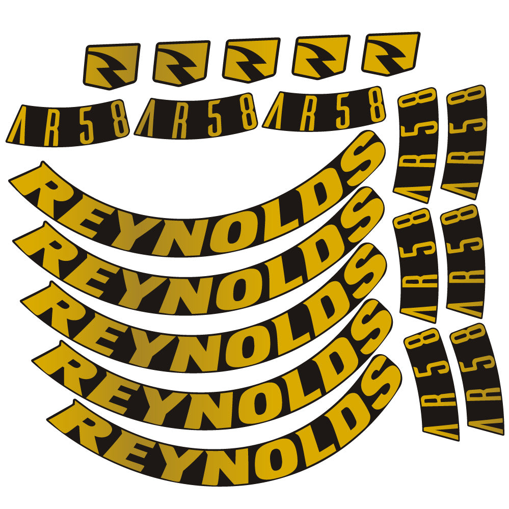 Stickers Reynolds AR58 DB Disc compatibles Autocollants roues Route