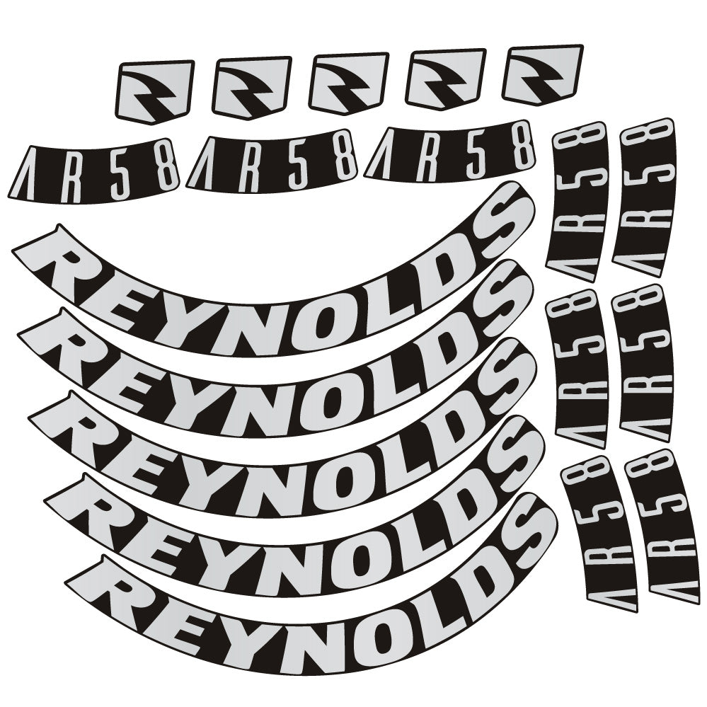 Stickers Reynolds AR58 DB Disc compatibles - Autocollants roue vélo route