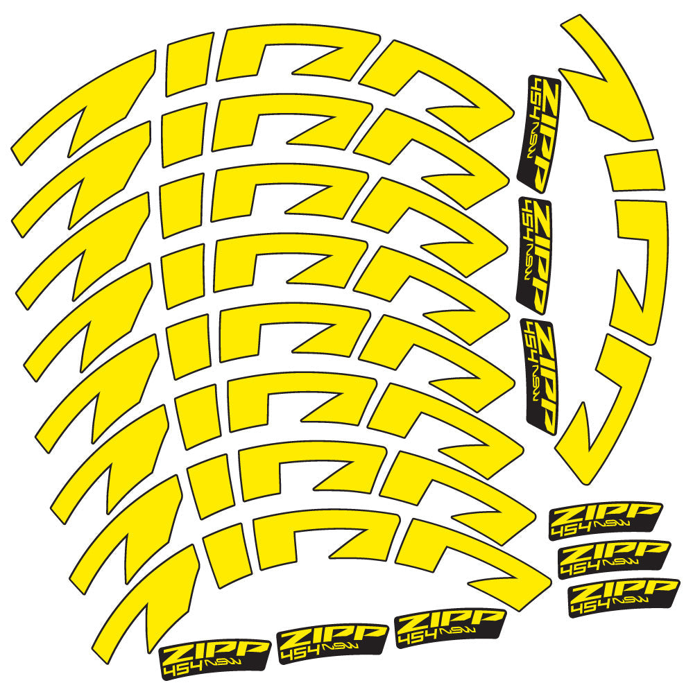 Stickers Zipp 454 NSW compatibles Autocollants roues Route