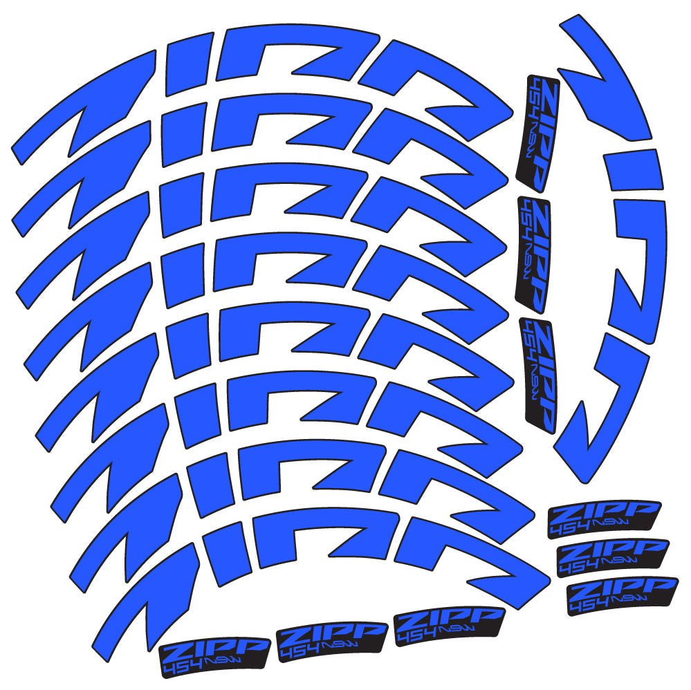 Stickers Zipp 454 NSW compatibles Autocollants roues Route