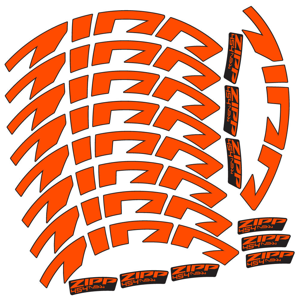 Stickers Zipp 454 NSW compatibles Autocollants roues Route