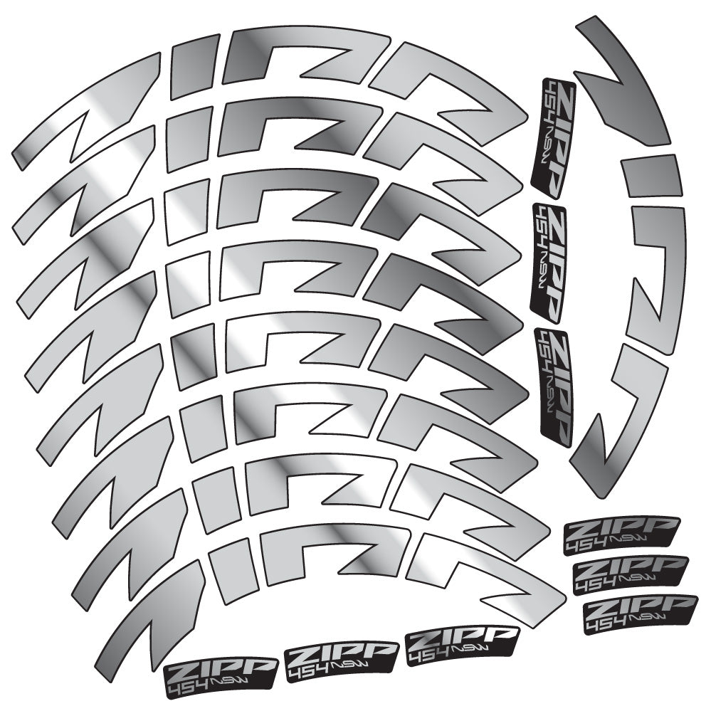 Stickers Zipp 454 NSW compatibles Autocollants roues Route