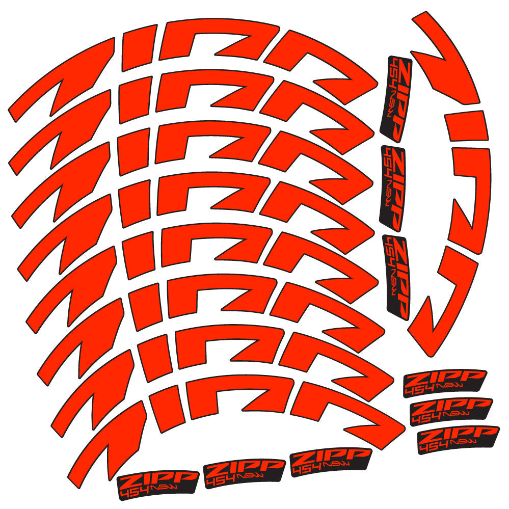 Stickers Zipp 454 NSW compatibles Autocollants roues Route