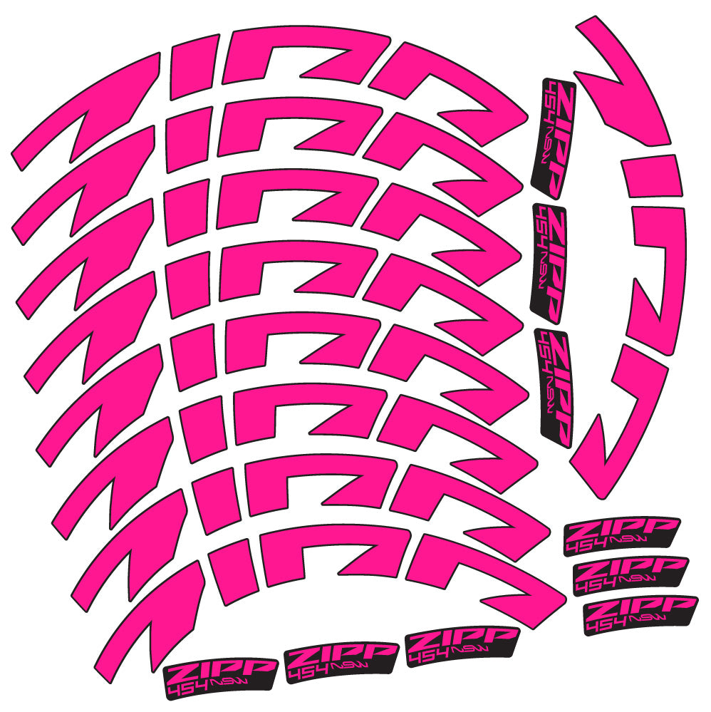 Stickers Zipp 454 NSW compatibles - Autocollants roue vélo route