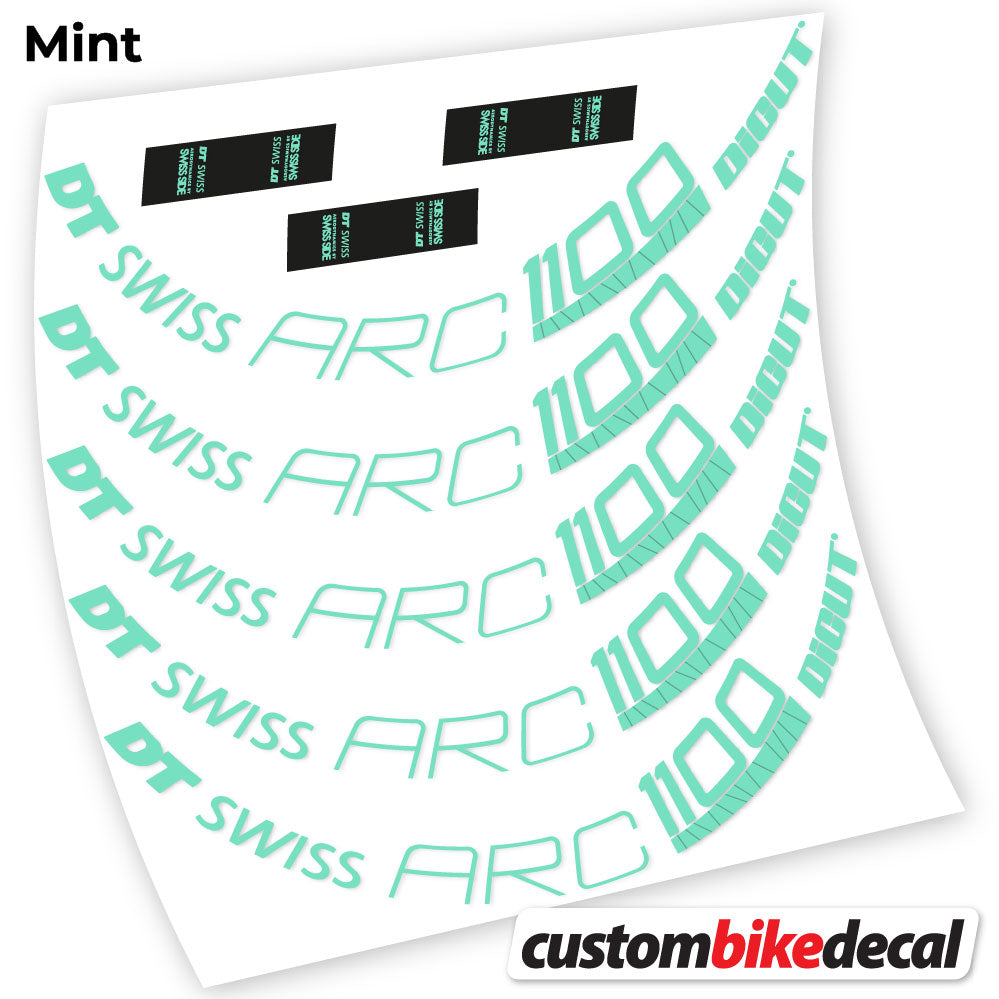 Mint decal for DT Swiss ARC 1100 Dicut 80 road wheel 80mm – bike sticker vinyl