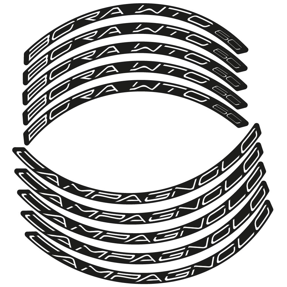Stickers Campagnolo Bora WTO 60 compatibles Autocollants roues Route