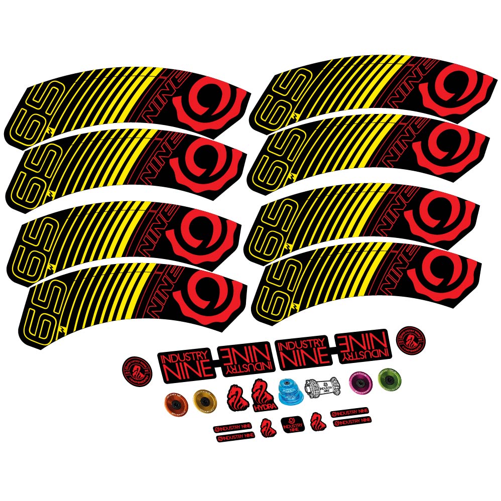 Stickers Industry Nine i965 Carbon compatibles - Autocollants roue vélo route