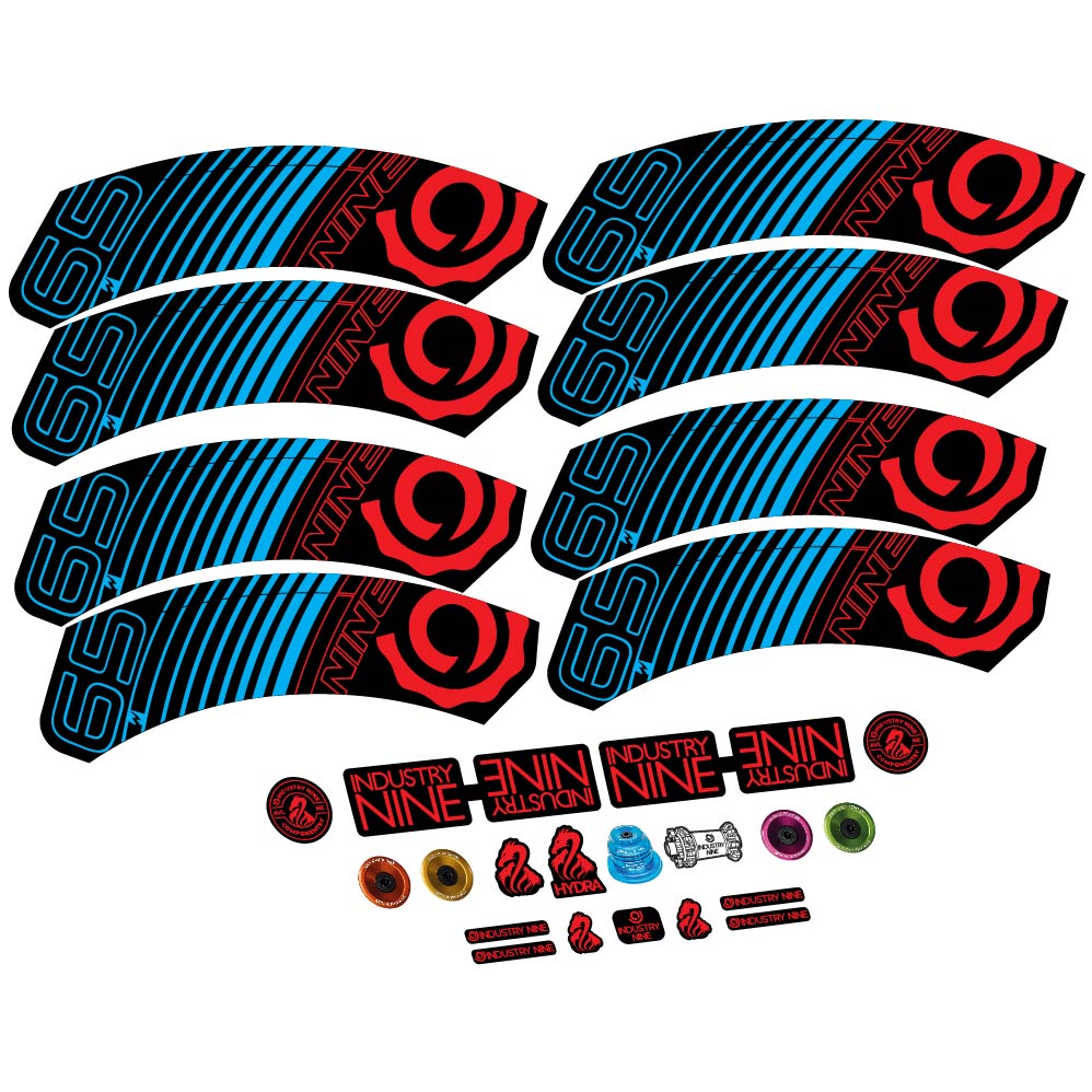 Stickers Industry Nine i965 Carbon compatibles - Autocollants roue vélo route