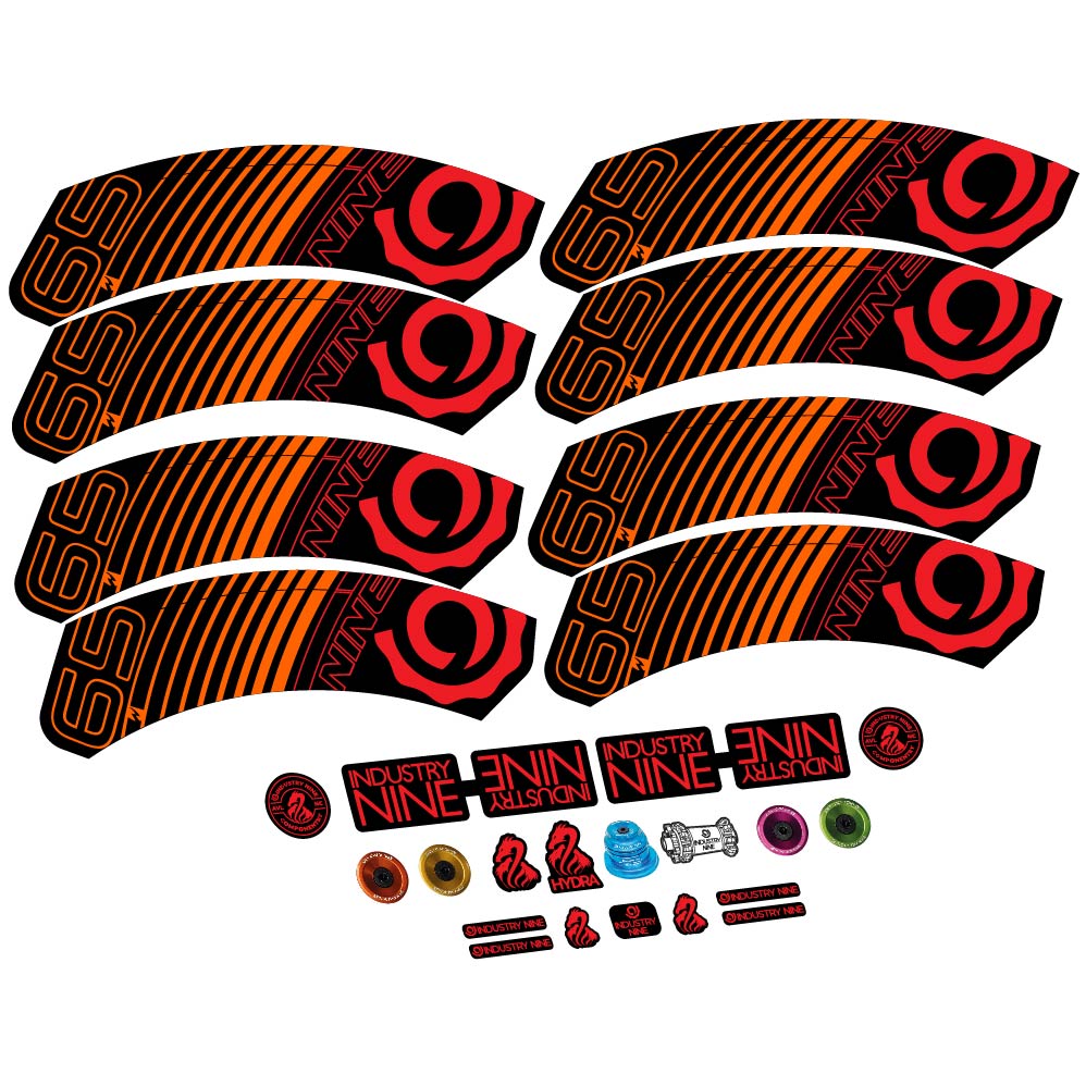 Stickers Industry Nine i965 Carbon compatibles - Autocollants roue vélo route