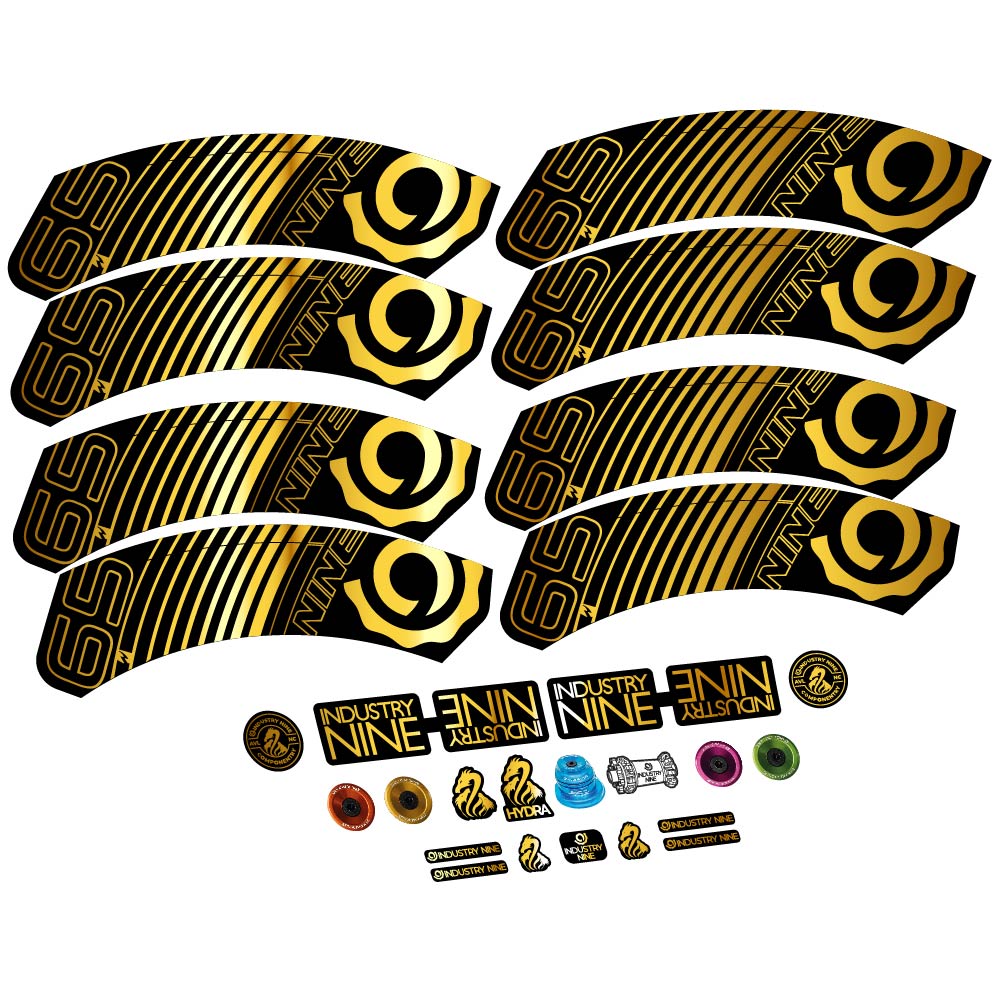 Stickers Industry Nine i965 Carbon compatibles - Autocollants roue vélo route