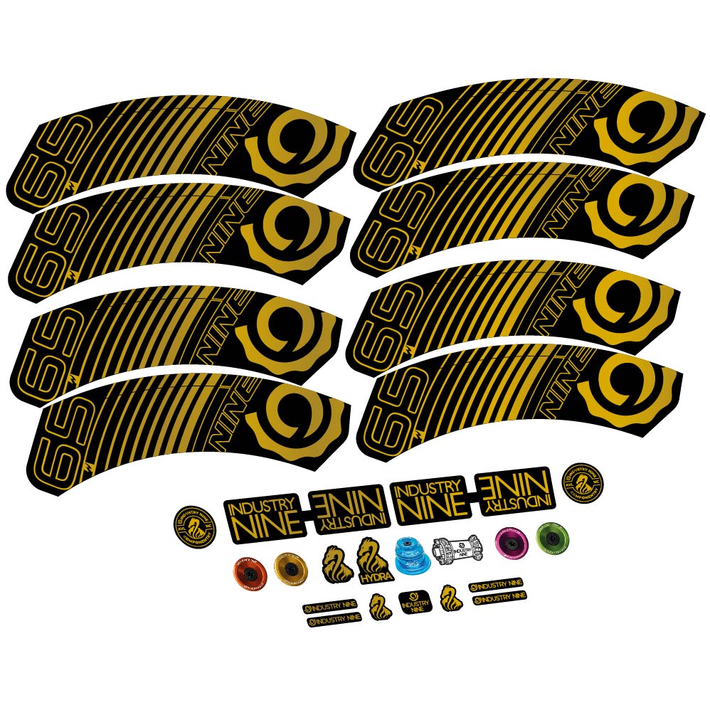 Stickers Industry Nine i965 Carbon compatibles - Autocollants roue vélo route