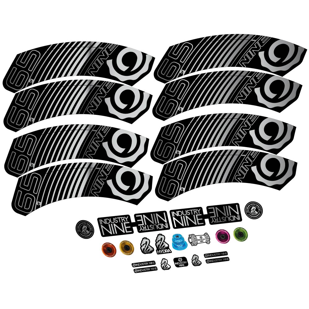 Stickers Industry Nine i965 Carbon compatibles - Autocollants roue vélo route