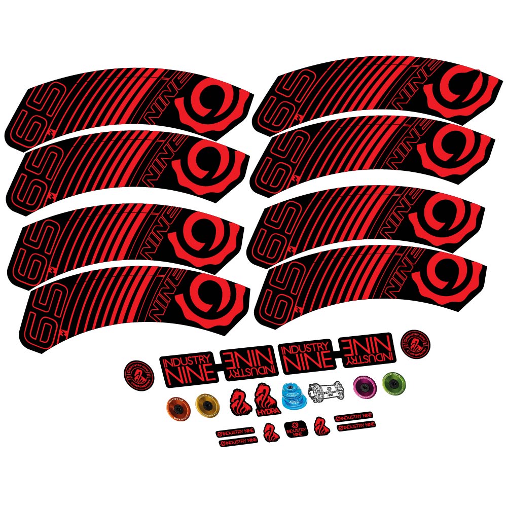 Stickers Industry Nine i9.65 Carbon compatibles Autocollants roues Route