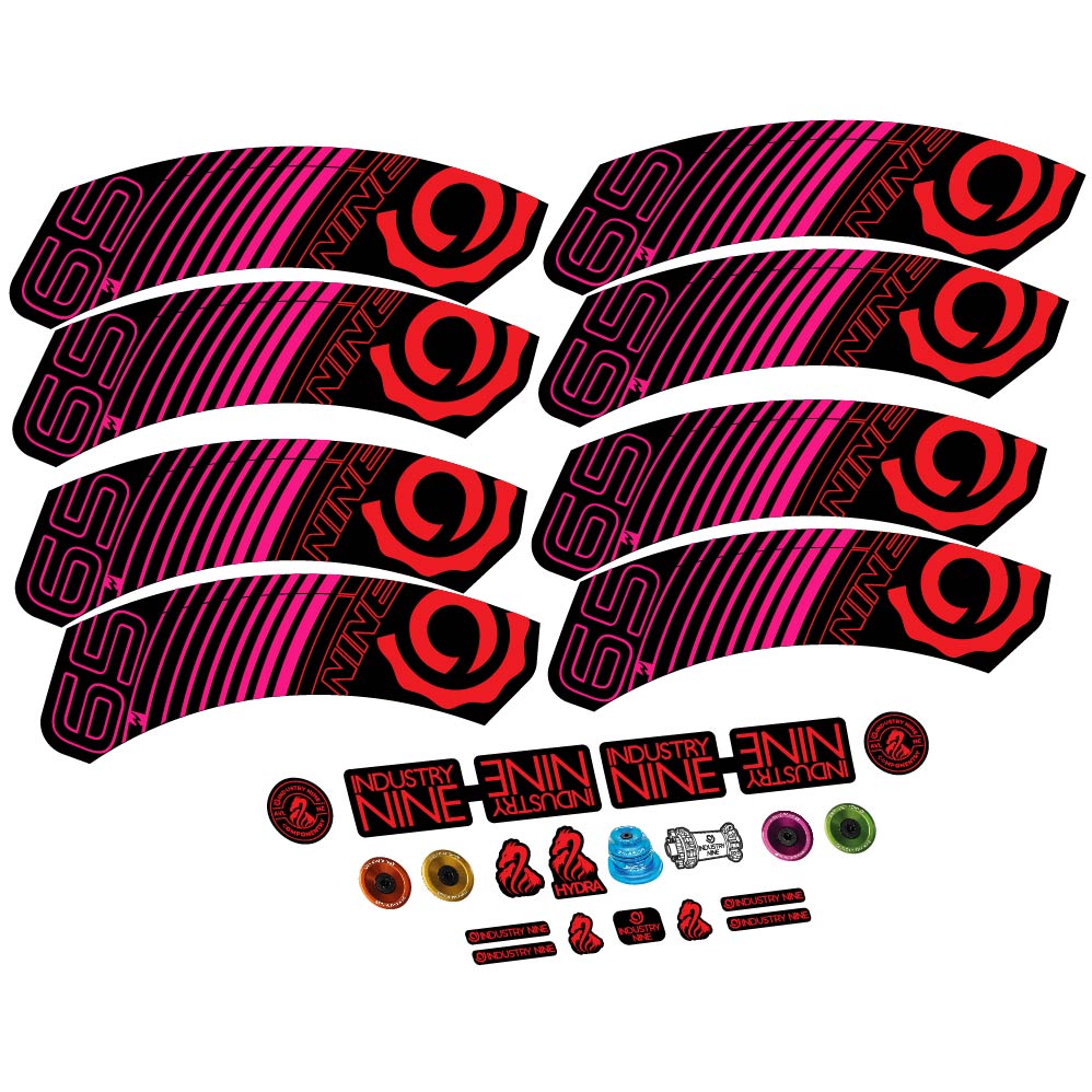 Stickers Industry Nine i965 Carbon compatibles - Autocollants roue vélo route