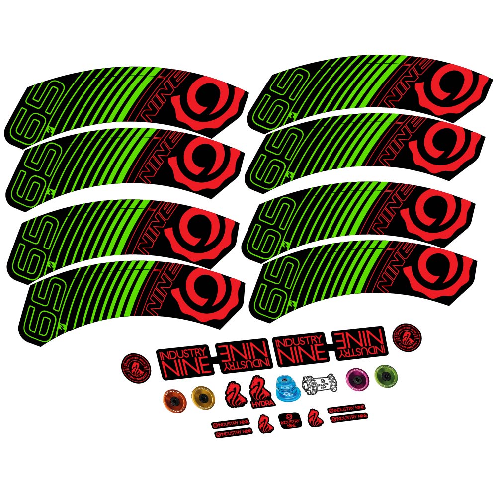 Stickers Industry Nine i965 Carbon compatibles - Autocollants roue vélo route