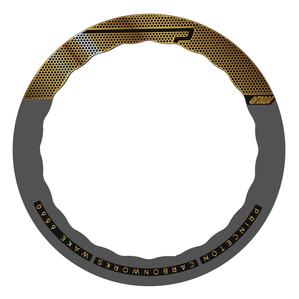 Stickers Princeton Carbon Works Wake 6560 STRADA compatibles - Autocollants roue vélo route