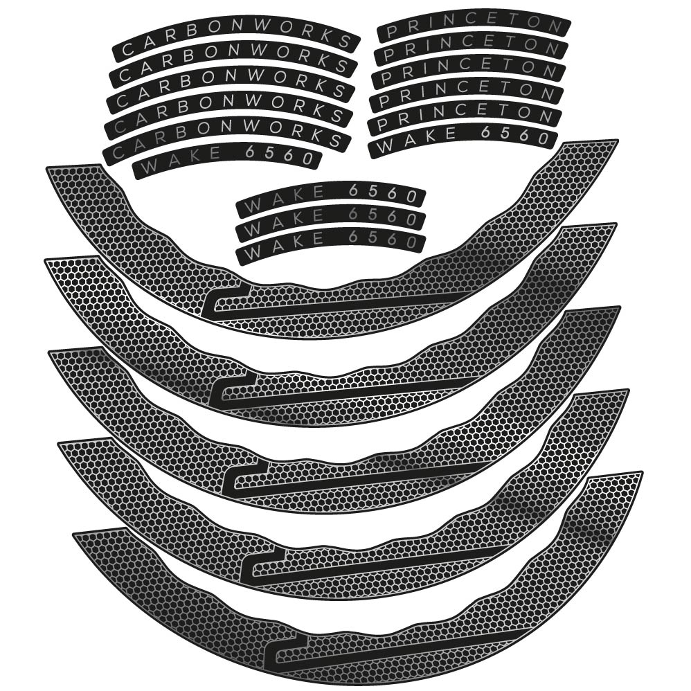 Stickers Princeton Carbon Works Wake 6560 compatibles Autocollants roues Route