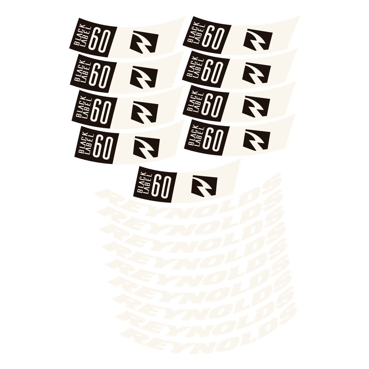 Bone White decal for Reynolds BL60 2026 road wheel 60mm – bike sticker vinyl