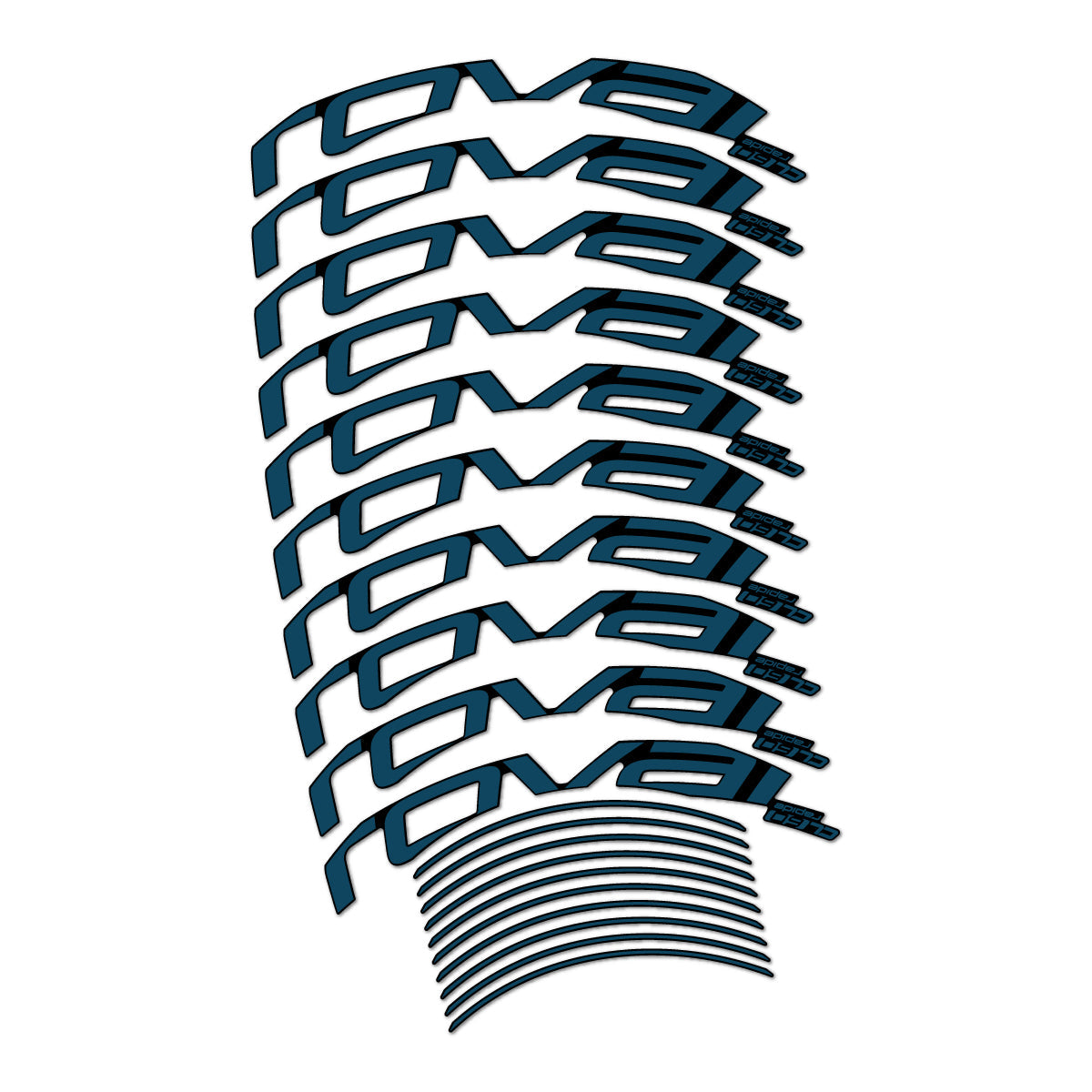 Dark Lake decal for Roval CL 60 Rim Brake road wheel 60mm – bike sticker vinyl